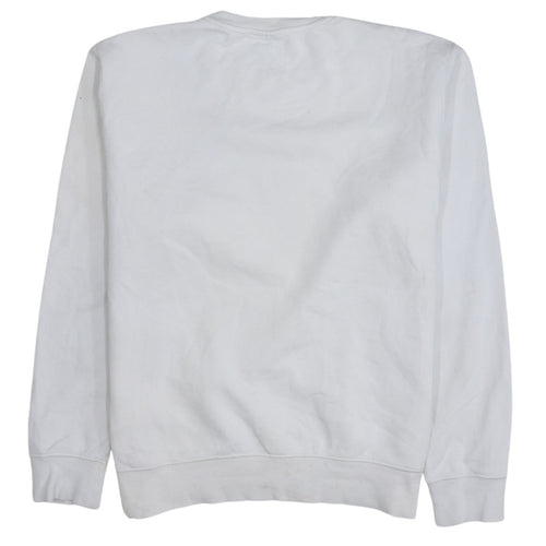 Nike Women White Crew Neck Pullover Sweatshirt Size M