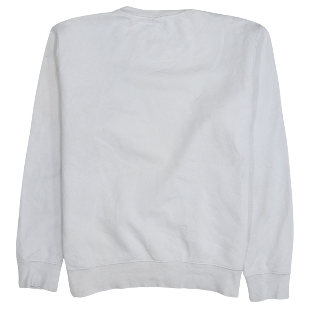 Nike Women White Crew Neck Pullover Sweatshirt Size M