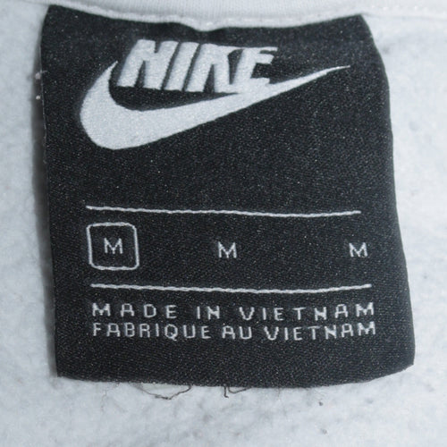 Nike Women White Crew Neck Pullover Sweatshirt Size M
