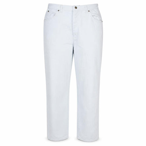 Wrangler Women's White High-Rise Straight Jeans Size 16 Vintage Denim
