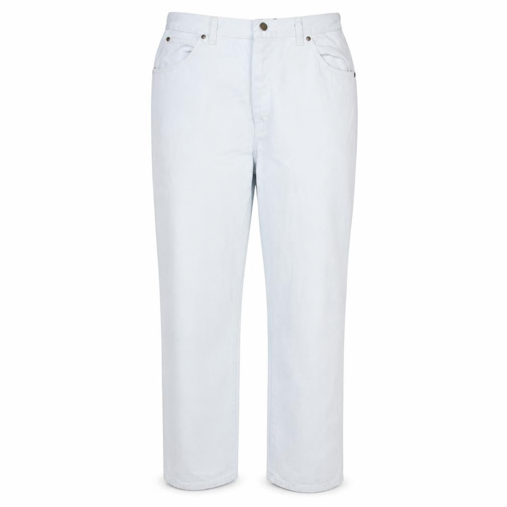 Wrangler Women's White High-Rise Straight Jeans Size 16 Vintage Denim