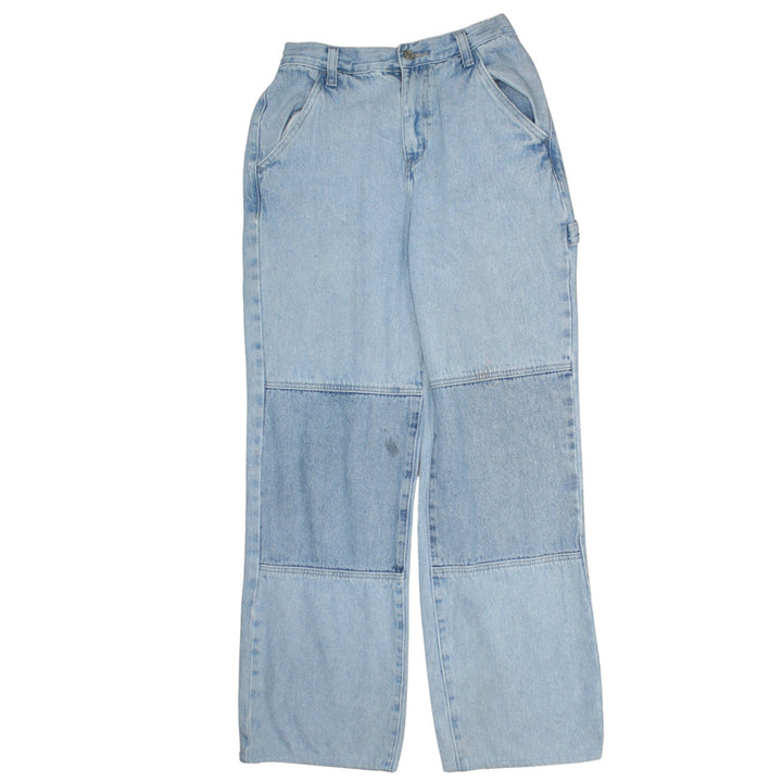 Simple Society Women's Blue Straight Leg Light Wash Jeans Size 8