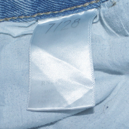 Simple Society Women's Blue Straight Leg Light Wash Jeans Size 8