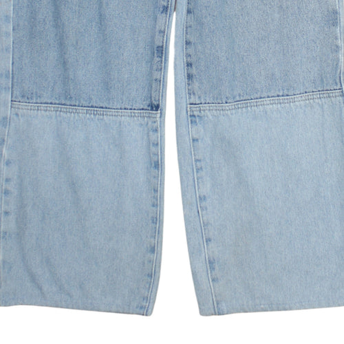 Simple Society Women's Blue Straight Leg Light Wash Jeans Size 8