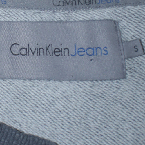 Calvin Klein Jeans Men's Grey Small Logo Crew Neck Sweatshirt