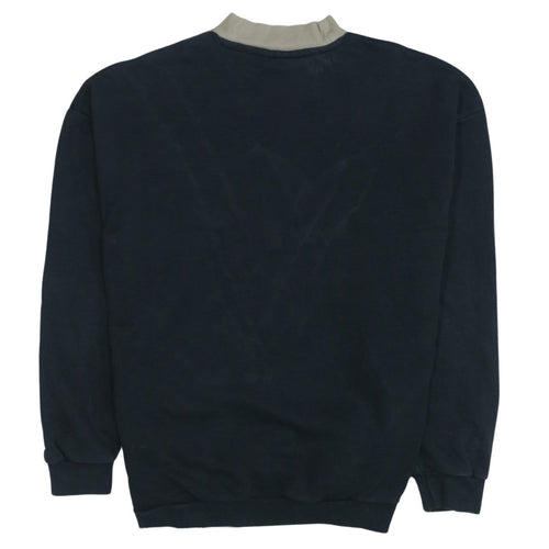 Adidas Women Beige Black Crew Neck Long Sleeve Sweatshirt UK 10