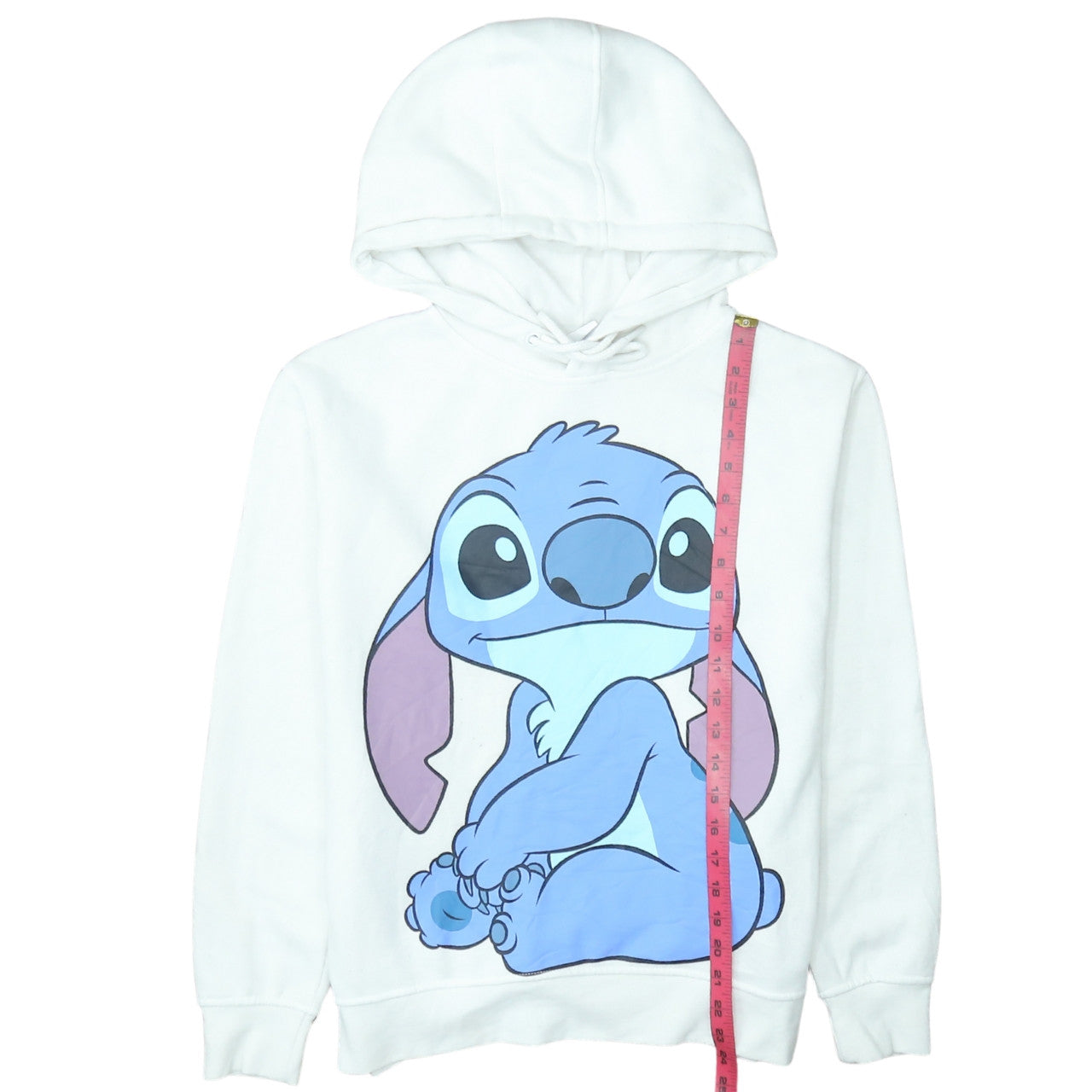 Disney Primark Cares Womens White Stitch Hoodie 2XS Pullover