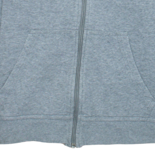 Nike Boys Grey Full Zip Fleece Hoodie Size 13-15 Years Regular Fit