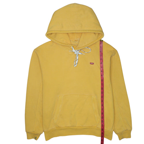 Levi's Men's Yellow Pullover Hoodie Size S Cotton Blend