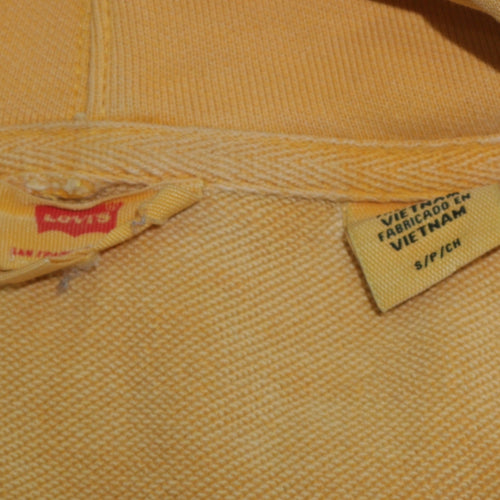 Levi's Men's Yellow Pullover Hoodie Size S Cotton Blend
