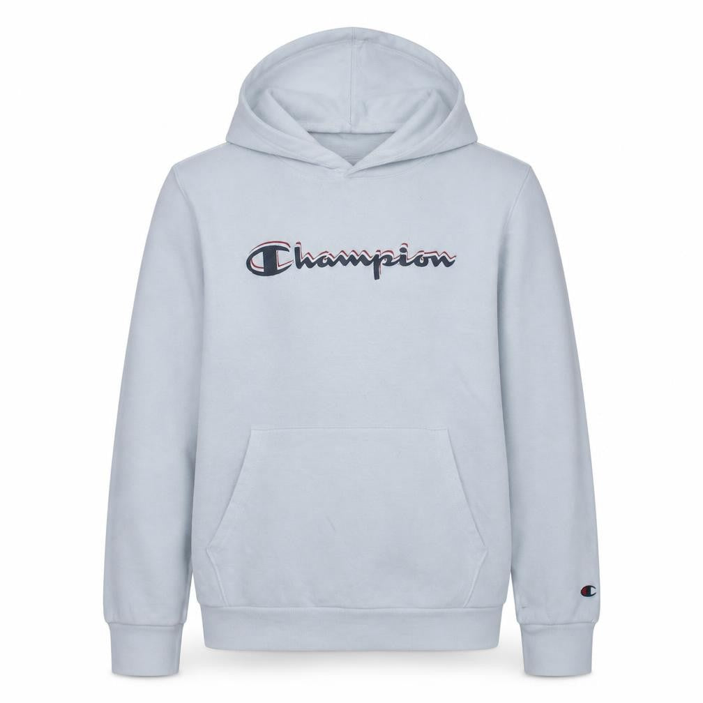 Champion Boys White Pullover Hoodie 15-16 Years Logo Fleece Sweatshirt
