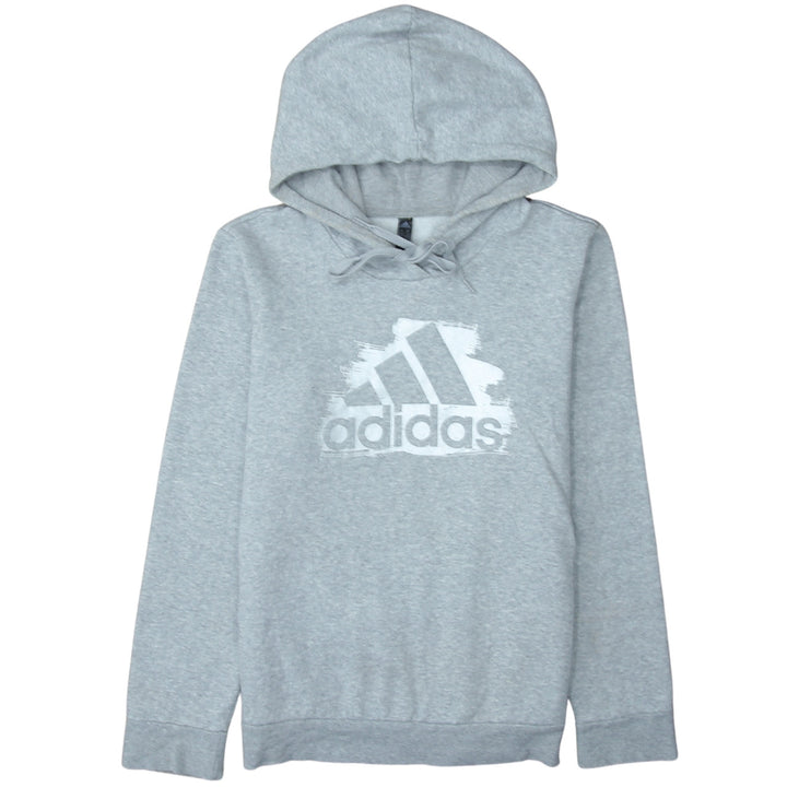 Adidas Women Grey Pullover Hoodie Size 12-14 Casual Sportswear
