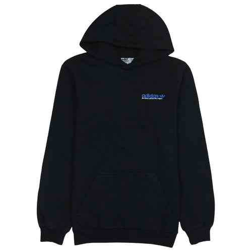 Adidas Men's Black Pullover Hoodie Size S Logo Fleece Sweatshirt