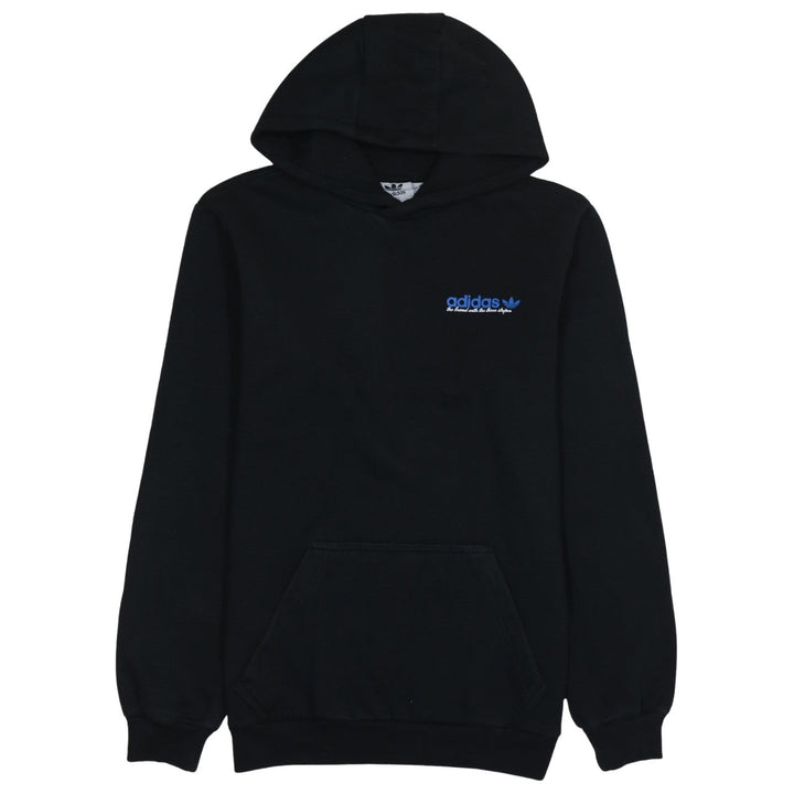 Adidas Men's Black Pullover Hoodie Size S Logo Fleece Sweatshirt