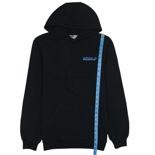 Adidas Men's Black Pullover Hoodie Size S Logo Fleece Sweatshirt