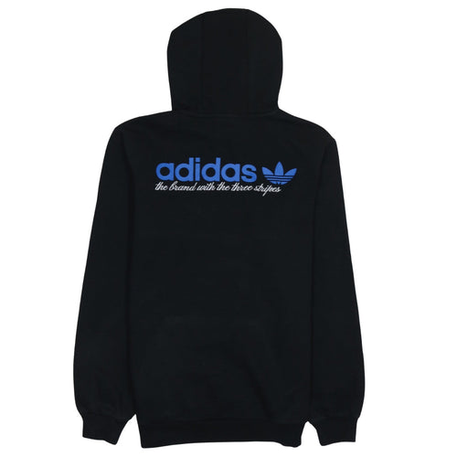 Adidas Men's Black Pullover Hoodie Size S Logo Fleece Sweatshirt