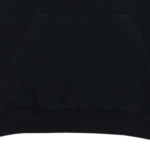 Adidas Men's Black Pullover Hoodie Size S Logo Fleece Sweatshirt