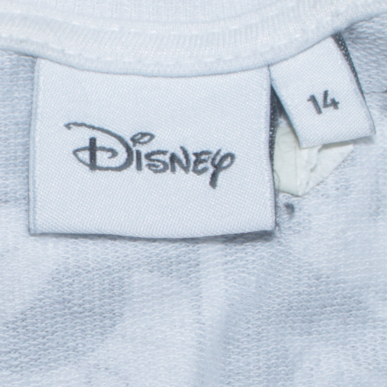 Disney Womens Grey Mickey Mouse Print Pullover Sweatshirt Size 14