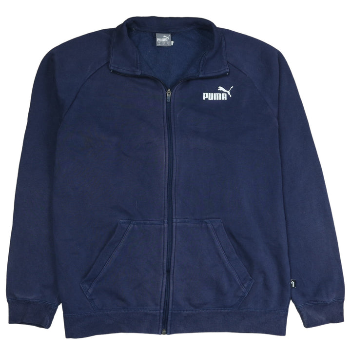 Puma Men's Blue Full Zip Sweatshirt Size L Regular Fit Sports Style