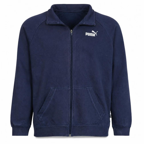 Puma Men's Blue Full Zip Sweatshirt Size L Regular Fit Sports Style