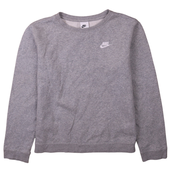 Nike Boys Grey XL Crew Neck Pullover Sweatshirt Fleece Lined