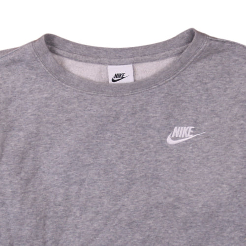 Nike Boys Grey XL Crew Neck Pullover Sweatshirt Fleece Lined