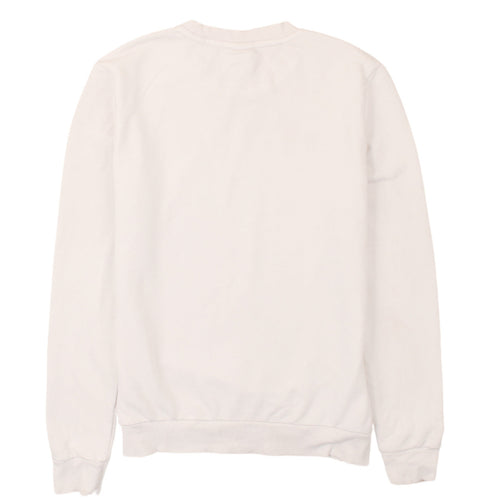 Puma Men's White Crew Neck Pullover Sweatshirt Size S