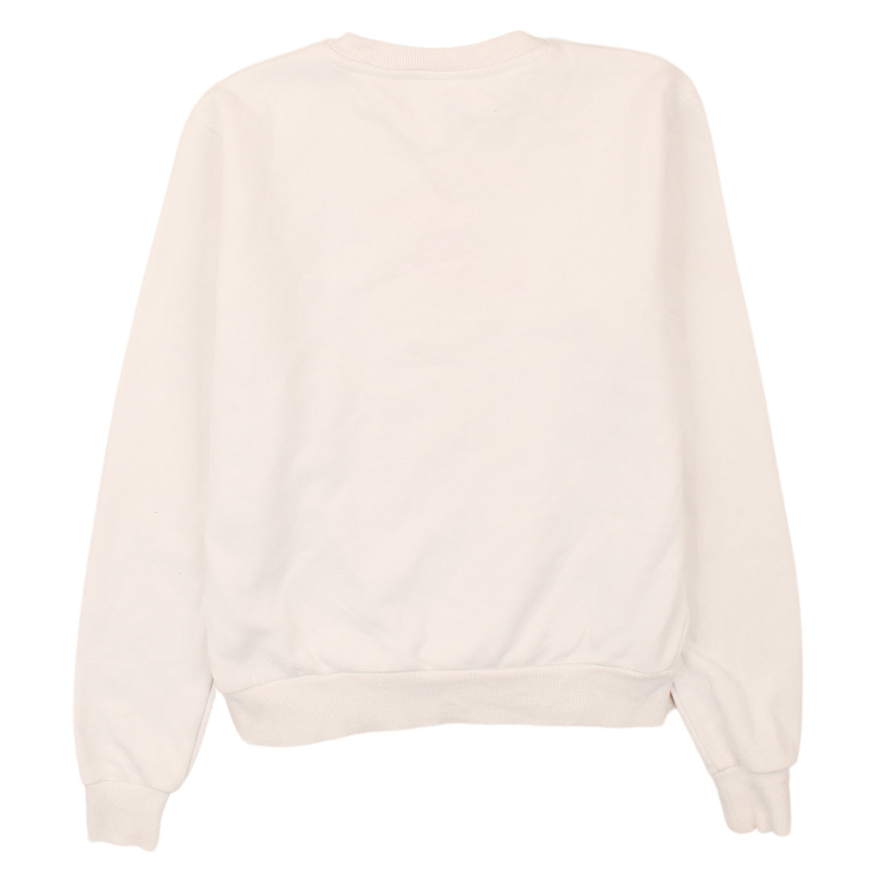 Fila Womens Ivory Sweatshirt 3XS Crew Neck Pullover Logo Classic