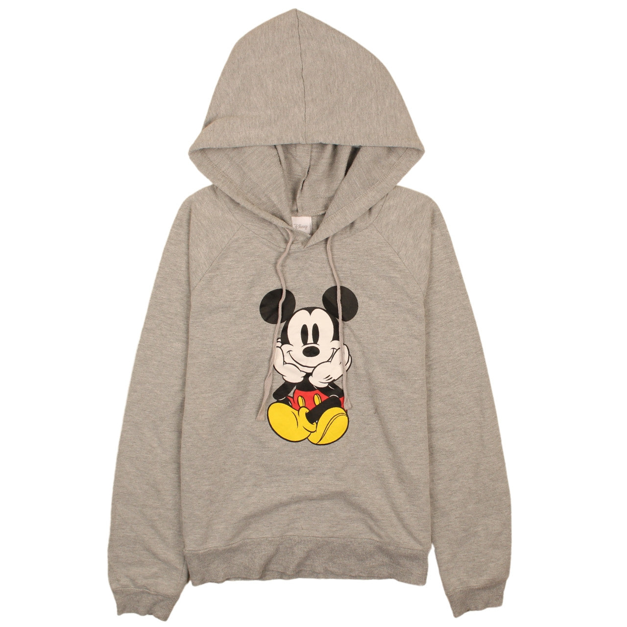 Disney Women Grey Mickey Mouse Pullover Hoodie Size M