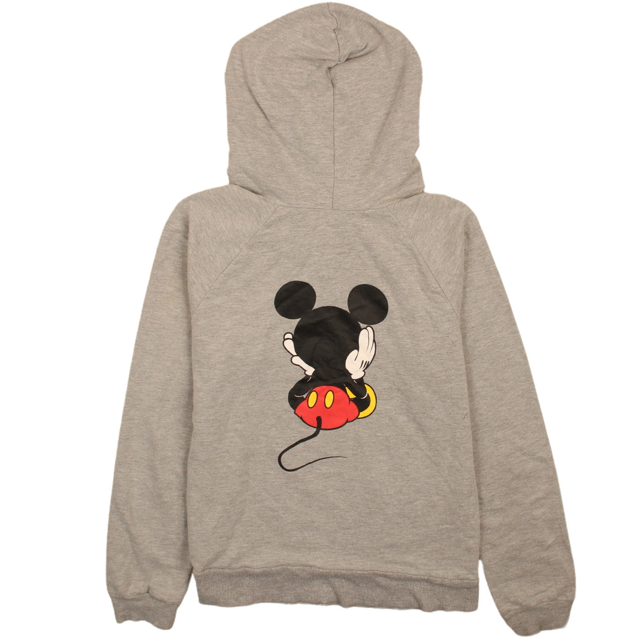 Disney Women Grey Mickey Mouse Pullover Hoodie Size M