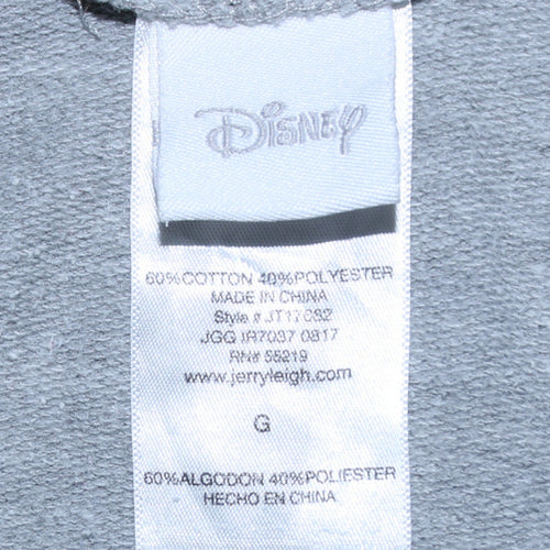 Disney Women Grey Mickey Mouse Pullover Hoodie Size M