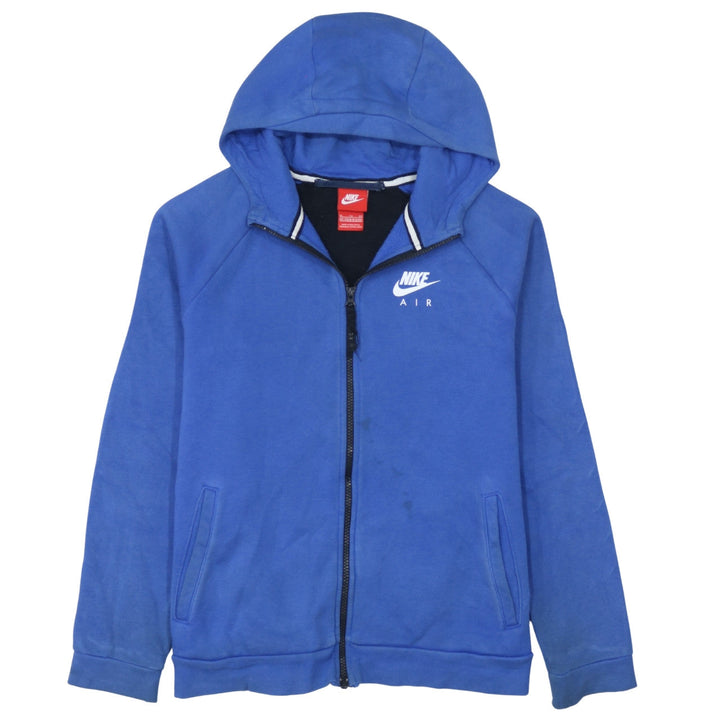 Nike Boys Blue Full Zip Hoodie Air Logo 13-15 Years Fleece