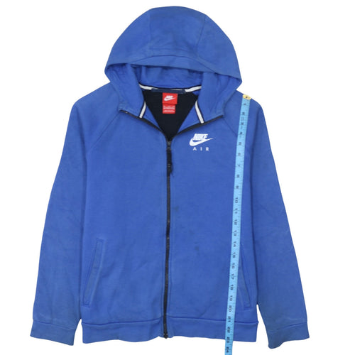 Nike Boys Blue Full Zip Hoodie Air Logo 13-15 Years Fleece