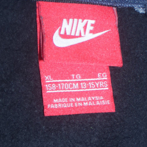 Nike Boys Blue Full Zip Hoodie Air Logo 13-15 Years Fleece