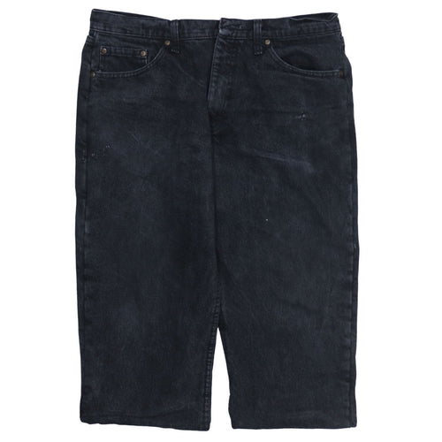 Wrangler Men's Black Denim Chino Shorts Size 34 Regular Fit