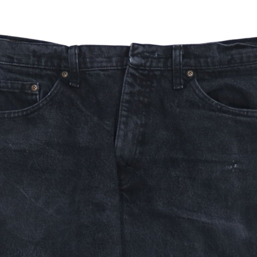 Wrangler Men's Black Denim Chino Shorts Size 34 Regular Fit