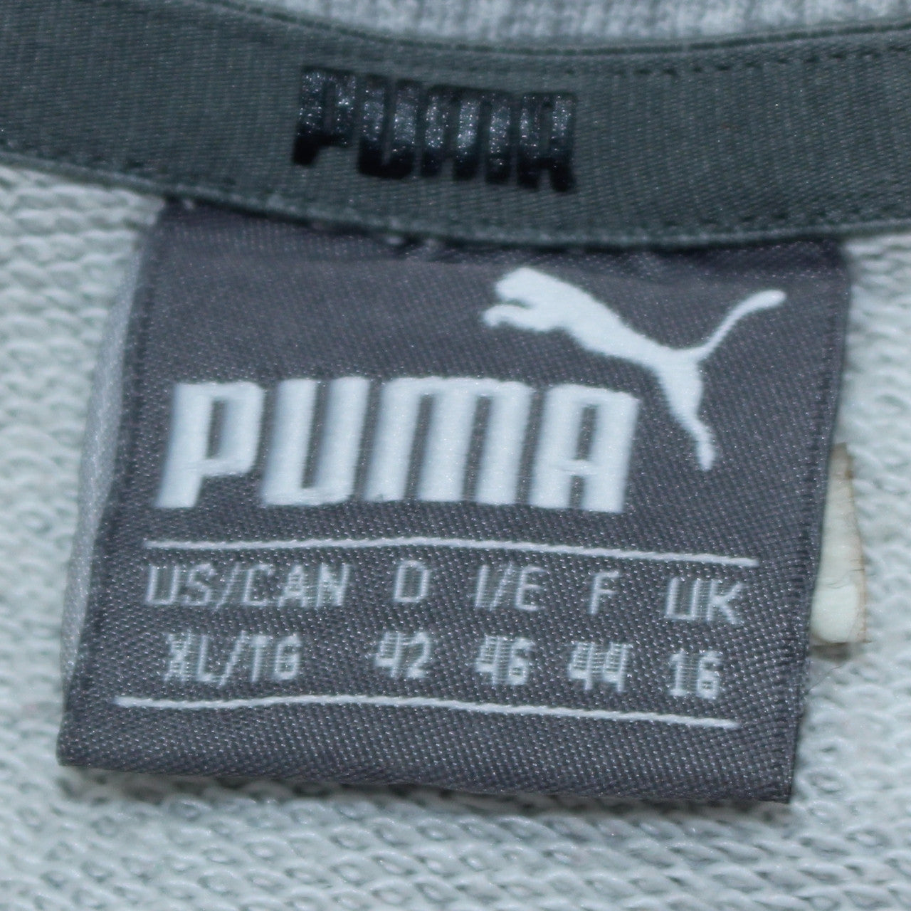 Puma Womens Grey Logo Crew Neck Sweatshirt Size 16 XL