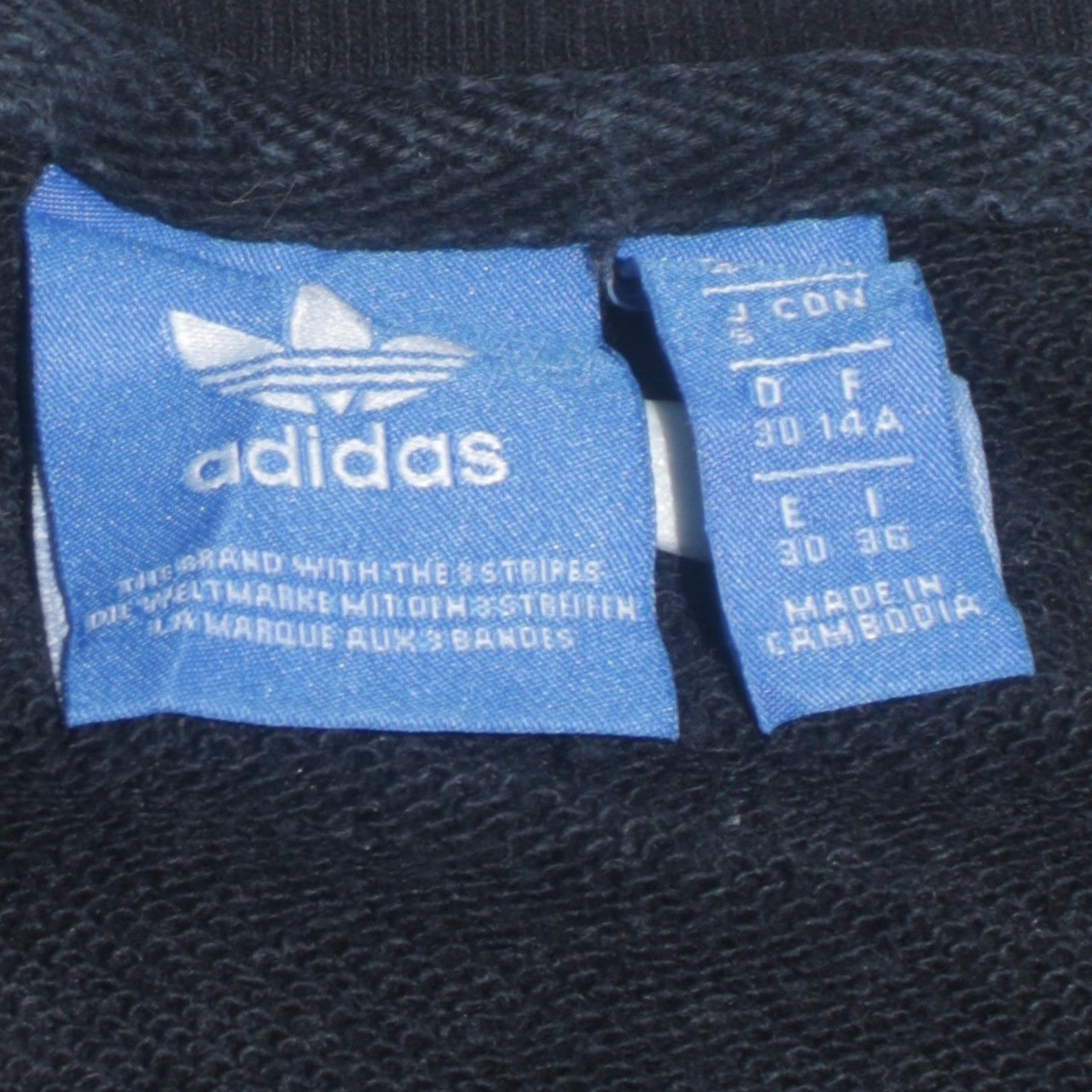 Adidas Women Black Crew Neck Pullover Sweatshirt Size 10 Classic Sporty Style