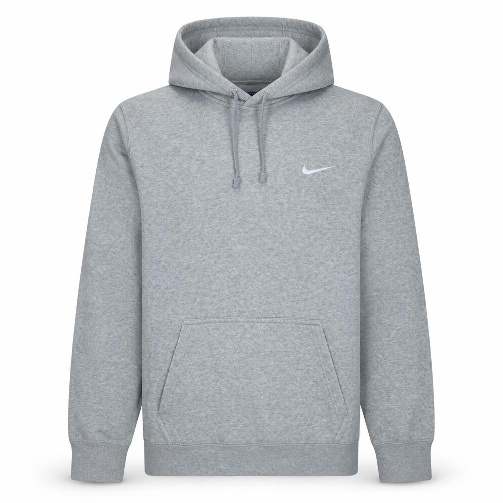 Nike Men's Grey Pullover Hoodie Size S Fleece Hooded Sweatshirt