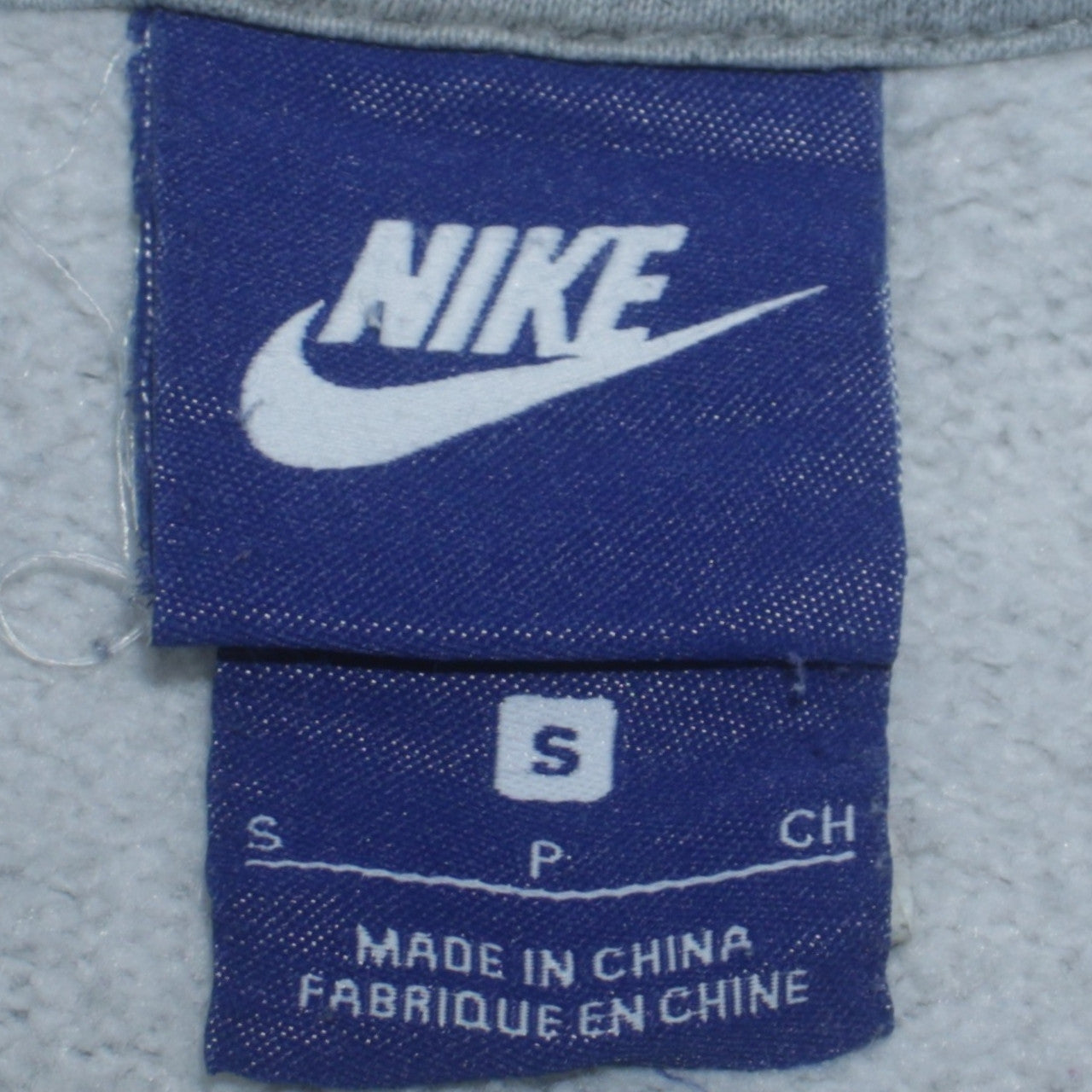 Nike Men's Grey Pullover Hoodie Size S Fleece Hooded Sweatshirt