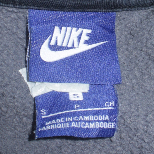 Nike Men's Grey Pullover Hoodie Small Graphic Fleece Sweatshirt