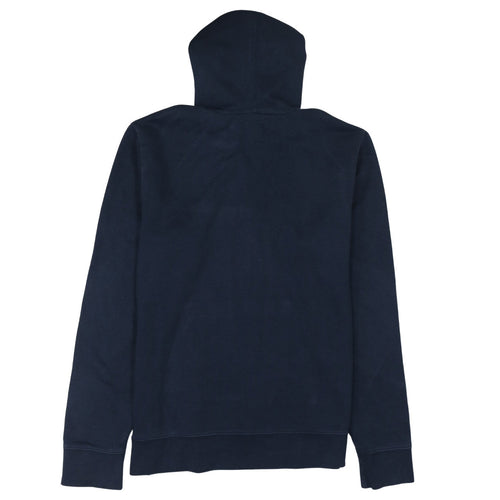 Champion Mens Blue Pullover Hoodie L Embroidered Logo Fleece