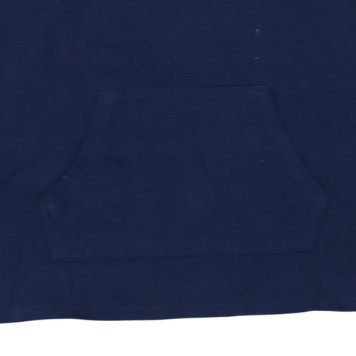 Champion Womens Navy Blue Pullover Hoodie Size L Cotton Logo Athleticwear
