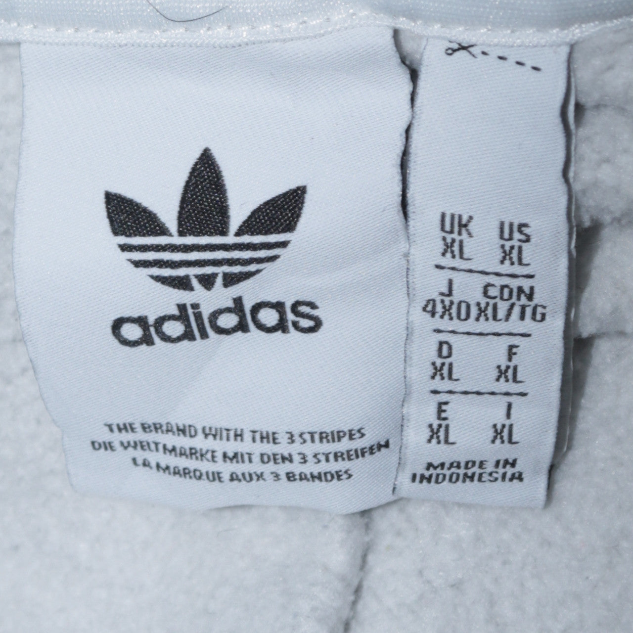 Adidas Men's Grey XL 1/2 Zip Hoodie With Logo Tape Detail