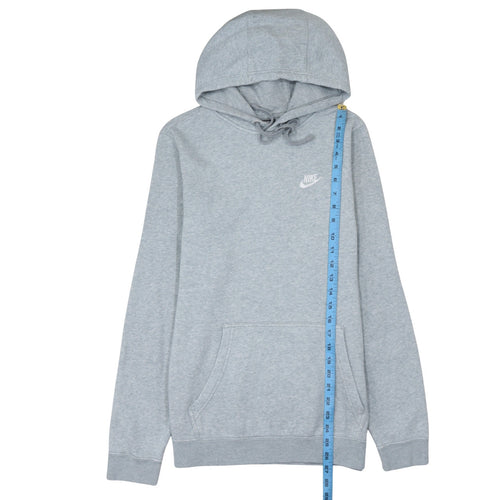 Nike Men Grey Pullover Hoodie Small Regular Fit Sports Fleece