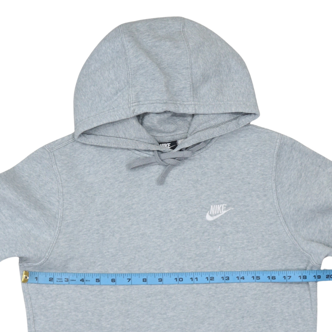 Nike Men Grey Pullover Hoodie Small Regular Fit Sports Fleece