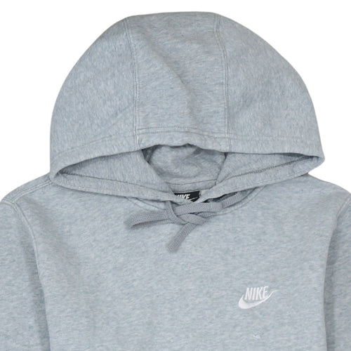 Nike Men Grey Pullover Hoodie Small Regular Fit Sports Fleece