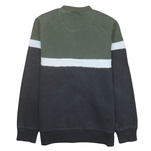 Adidas Mens Green Crew Neck Pullover Sweatshirt Size S