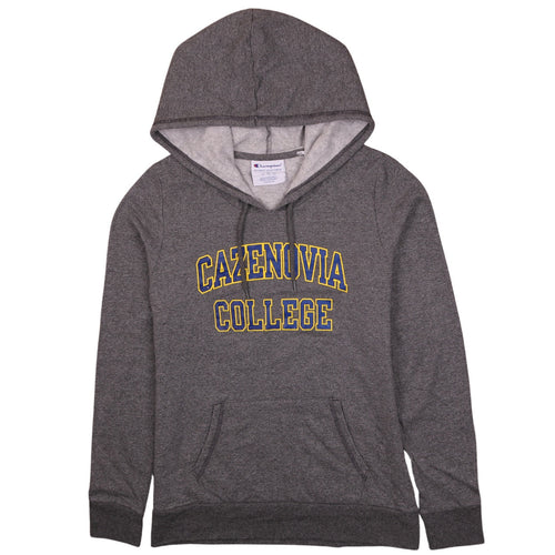 Champion Mens Grey Pullover Hoodie L Cazenovia College Fleece