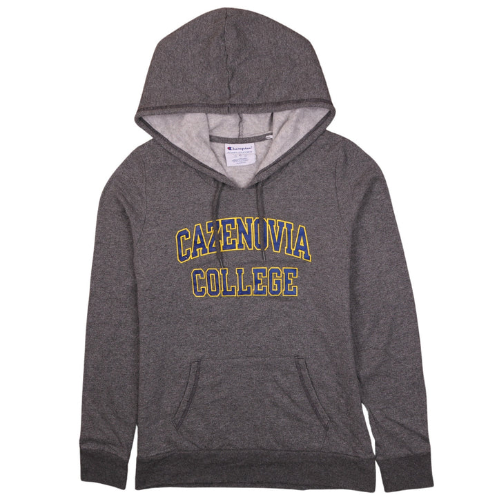 Champion Mens Grey Pullover Hoodie L Cazenovia College Fleece